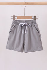 Light grey pocket performance shorts