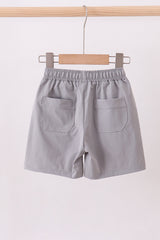 Light grey pocket performance shorts