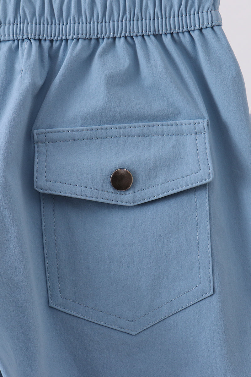 Dusty blue everyday shorts