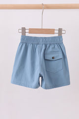 Dusty blue everyday shorts