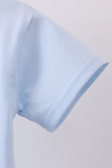 Blue baseball graphic top