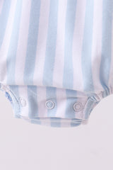 Blue baseball applique bubble