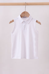 White everyday Collared Tank