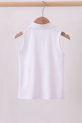 White everyday Collared Tank