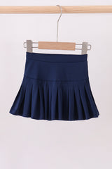 Blue pleated skort