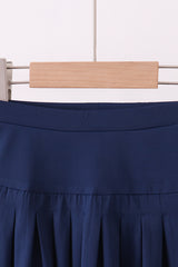 Blue pleated skort