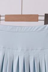 Sky pleated skort