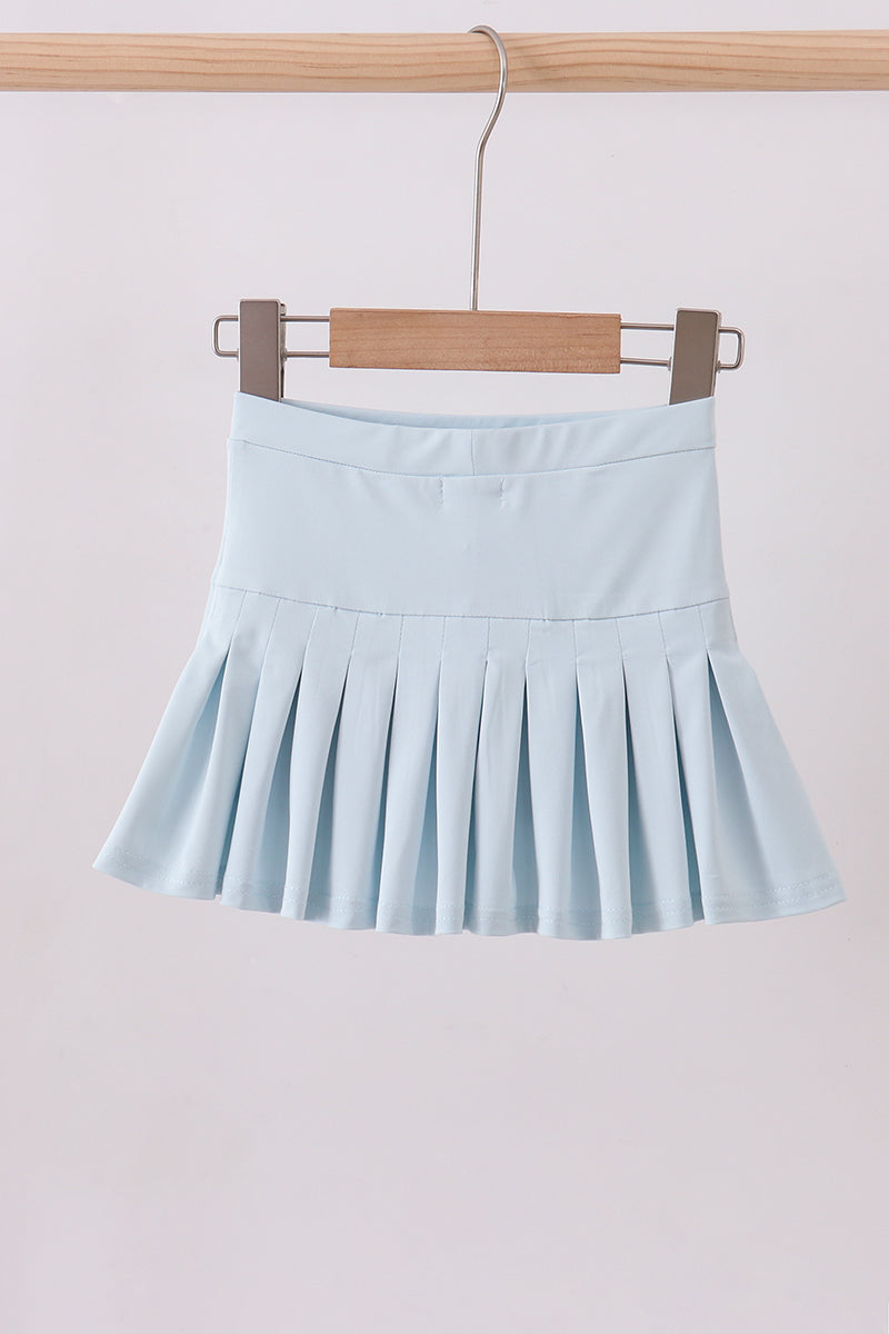 Sky pleated skort