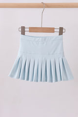 Sky pleated skort