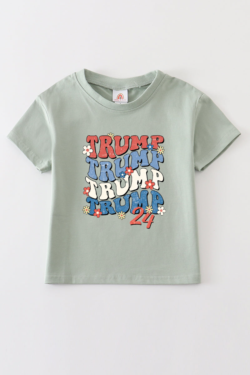 Sage Trump t-shirt Adult Kids and baby bubble