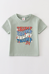 Sage Trump t-shirt Adult Kids and baby bubble