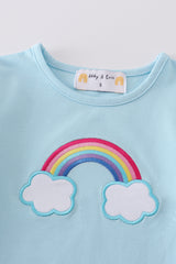 Premium blue rainbow boy top