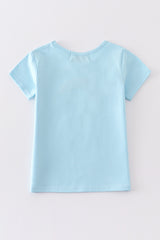 Premium blue rainbow boy top