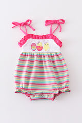 Premium Easter egg stripe strap girl bubble