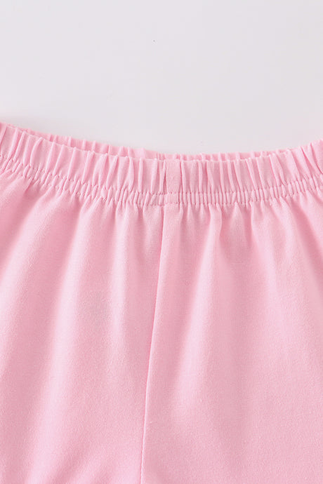 Premium Blush basic ruffle shorts