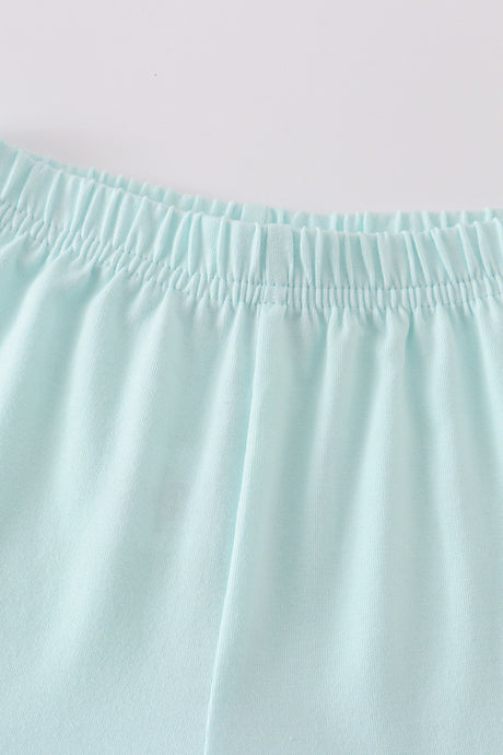 Premium Mint basic ruffle shorts