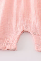 Premium Pink muslin bow bubble