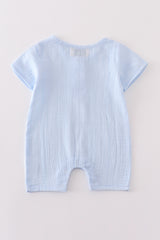 Premium Sky muslin stripe boy romper