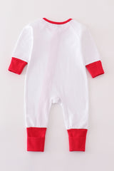 Premium White zip boy pajama romper