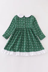 Premium Green christmas tree dress