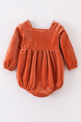 Premium Caramel velvet lace girl bubble