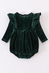 Premium Forest velvet ruffle bubble