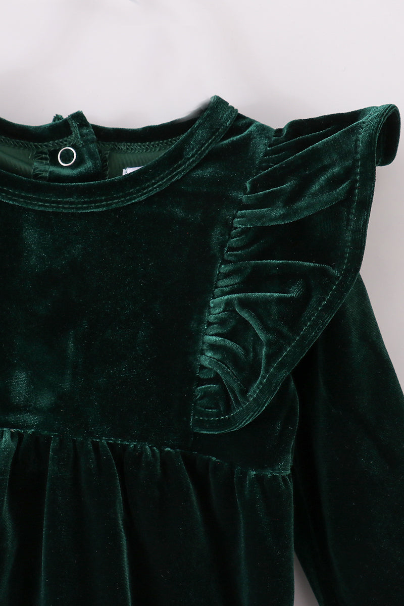 Premium Forest velvet ruffle bubble