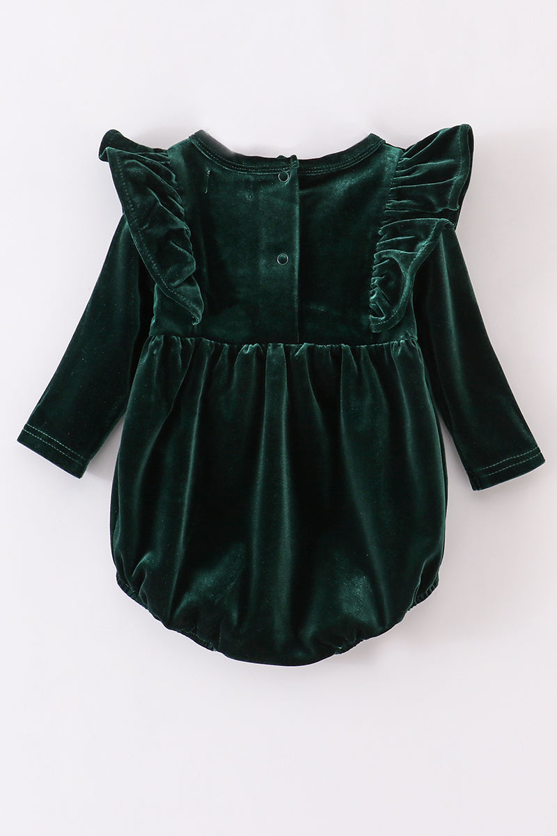 Premium Forest velvet ruffle bubble