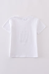 Premium White cross embroidery top