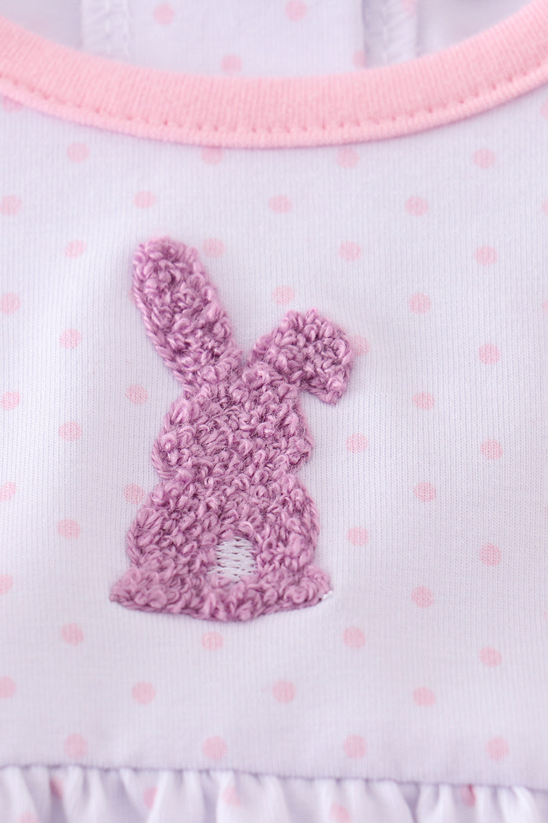 Premium Pink bunny bow bubble