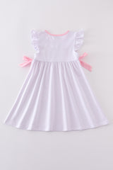 Premium Pink bunny bow dress