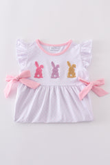 Premium Pink bunny bow dress