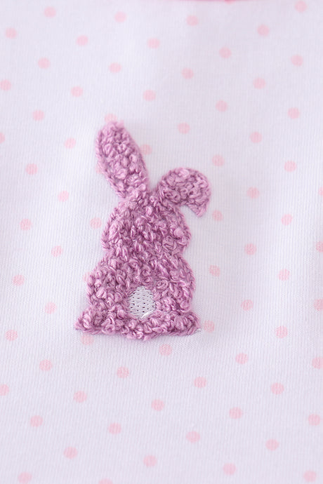 Premium Pink bunny bow set