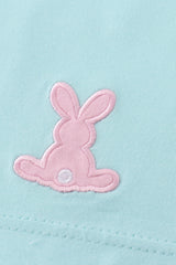 Premium Mint bunny embroidery dress