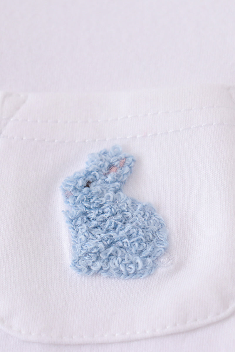 Premium White bunny embroidery set