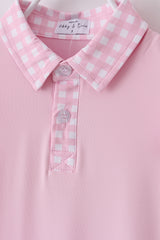 Pink active ruffle dress set