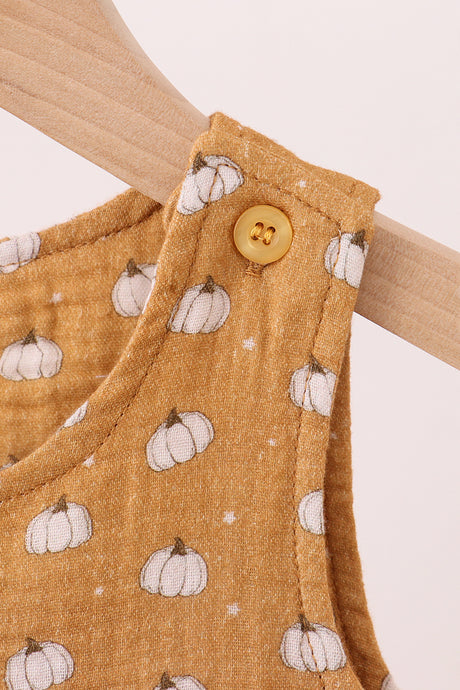 Premium pumpkin print muslin jonjon