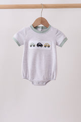 Green vehicle embroidery stripe bubble