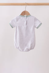 Green vehicle embroidery stripe bubble