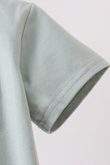 Green vehicle embroidery top