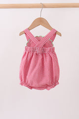 Red watermelon ruffle bubble