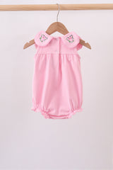 Pink Floral Embroidery Bubble