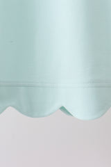 Mint Scalloped Bow Dress