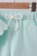 Mint Scalloped Shorts Set