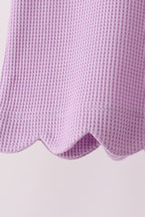 Lavender scalloped pants set