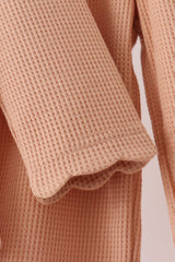 Oatmeal scalloped pants set