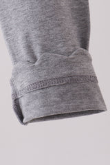 Grey scalloped leggings