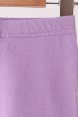 Deep violet scalloped leggings