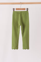 Forest scalloped leggings