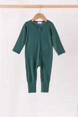 Forest zipper bamboo anti-slip romper